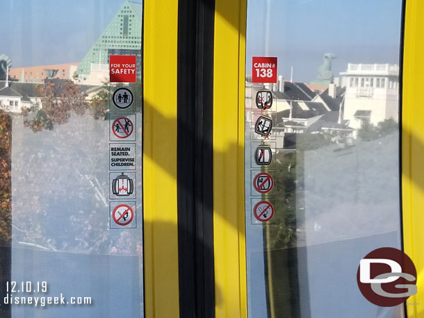 Plenty of warnings on the doors.