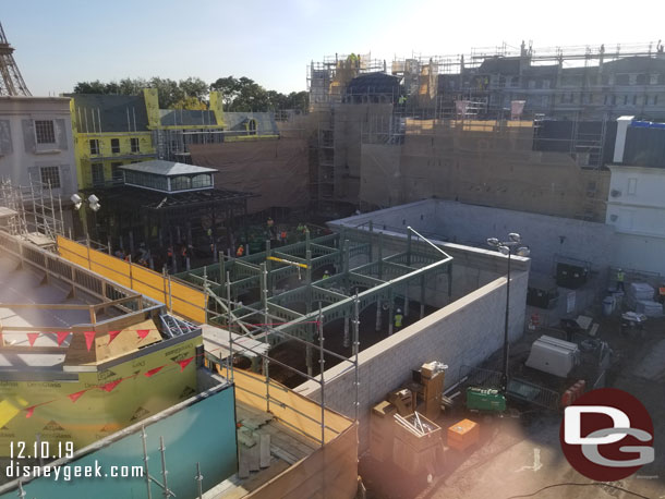 Looking back toward the new attraction.