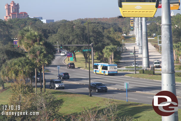 Back in the air again and crossing Buena Vista Drive.