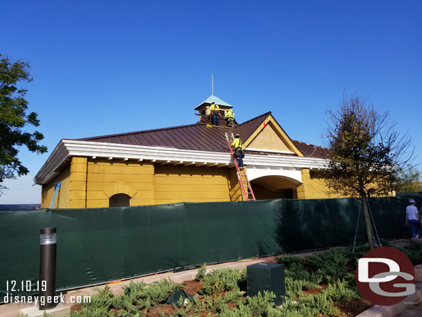 The new restrooms are nearing completion.