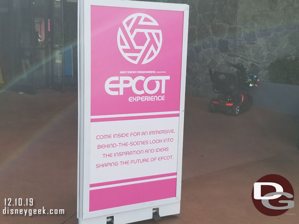 The Epcot Experience is a preview center for the changes that will being coming to Epcot.