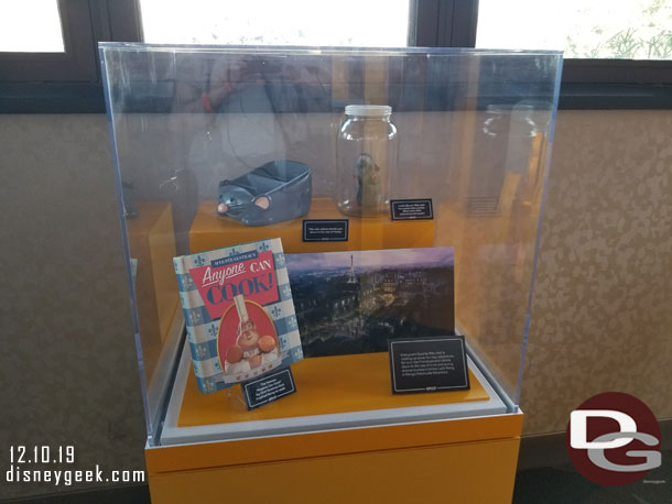 A display case for Ratatouille