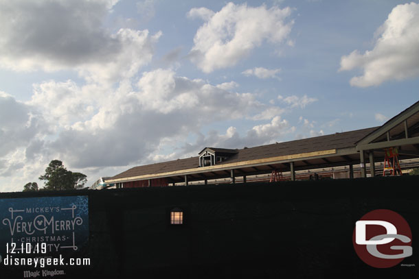 A new bag check taking shape at the Magic Kingdom.  