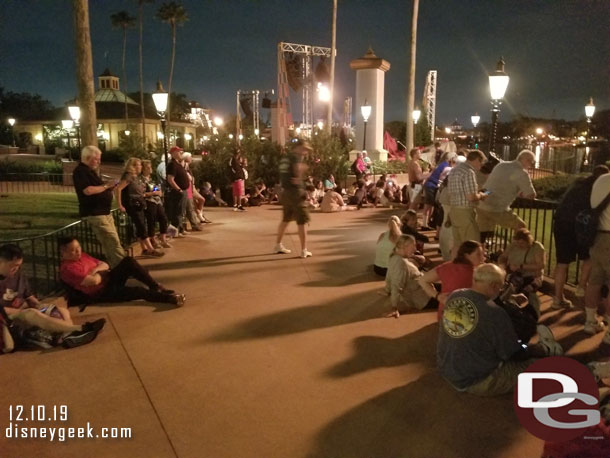 Used a FastPass+ for Epcot Forever. Only a small area in front of the gift shop was open. The large center area was blocked off.