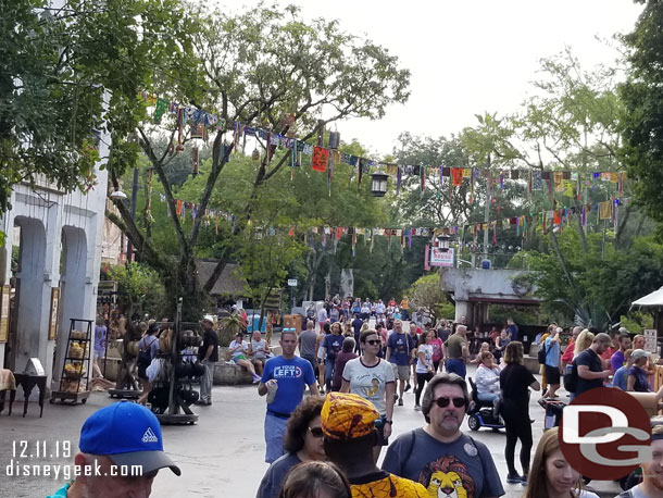 Looking back through Harambe as I head to Kilimanjaro Safari to use my next FastPass+