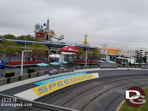 The Indy Speedway only had one track open so far.