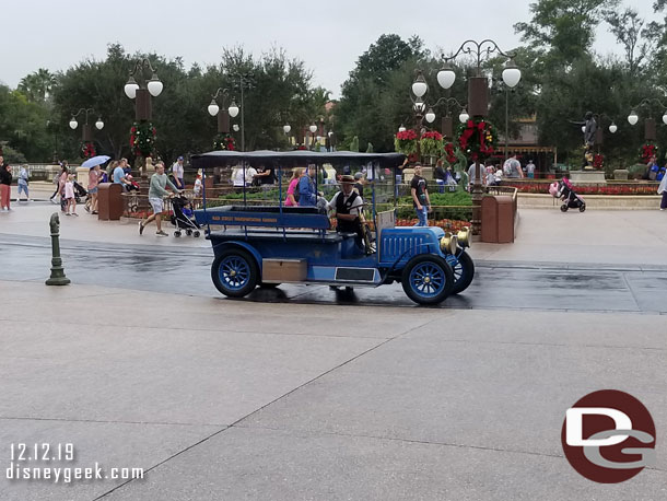 Main Street vehicles were still out.