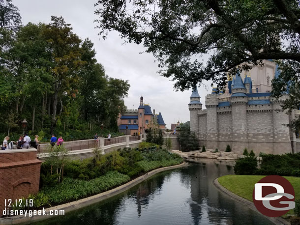 The expanded walkway work has been completed since my May visit.