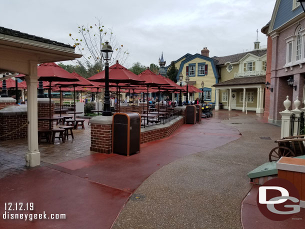 The Liberty Square Market seating has been redone recently.