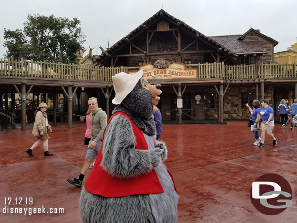 Big Al was roaming around Frontierland.