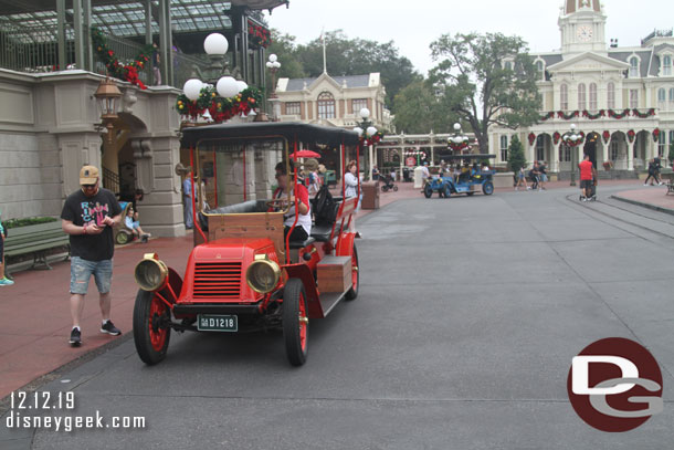 Main Street transportation was out and available this morning.  There were several cars making the rounds.