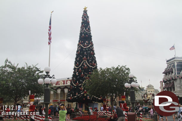 Town Square Christmas tree this morning.