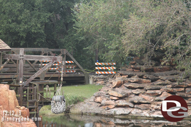 Barriers up on the train tracks.