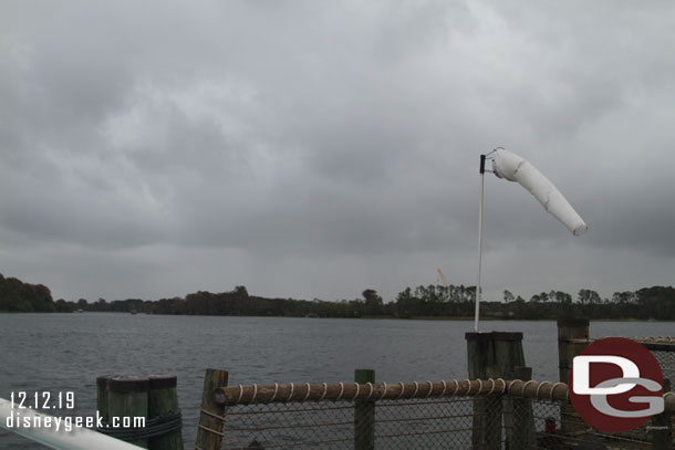 Wind was picked up as we waited to board.