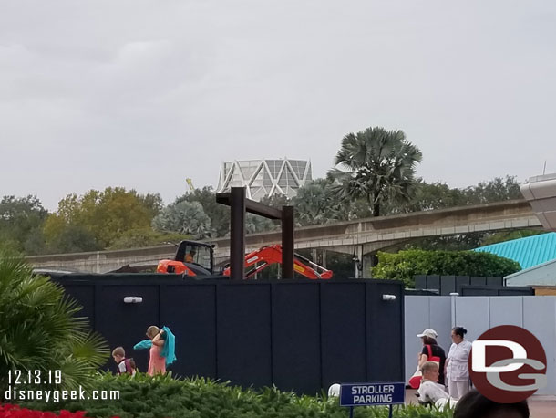 The steel is a guide for clearance under the Monorail.