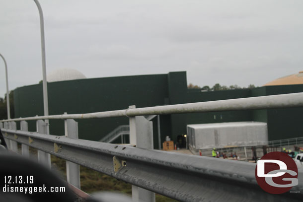 I waited less than 5 minutes.  A look at the new space restaurant from Test Track.. the green curved building.