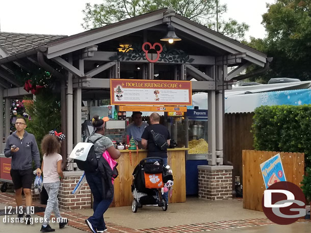 The snack stand along the trail has a Noelle theme this year.