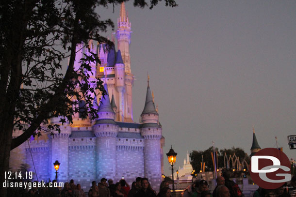 Cinderella Castle around 5:45pm