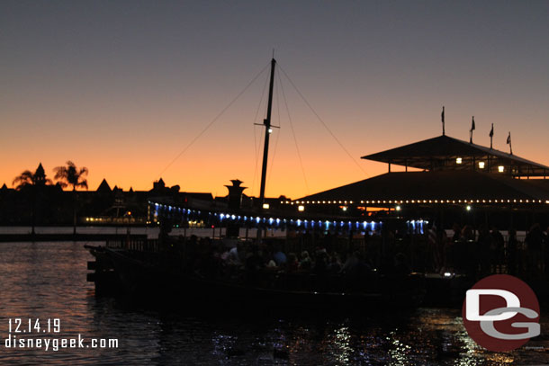 Some sunset pics as our ferry boat pulled away.