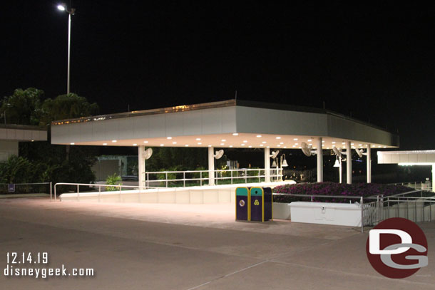 This new second ferry queue area was under construction in May.