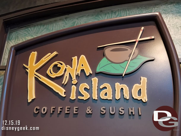 Kona Island featured some gingerbread treats and displays.