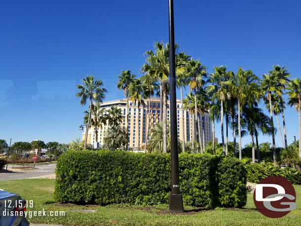 Arriving at Coronado Springs.