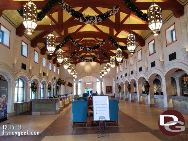 The old lobby area.