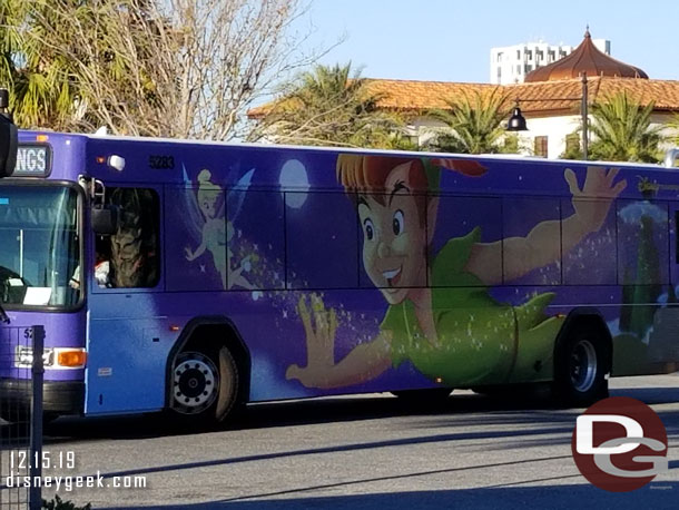 Peter Pan wrapped bus