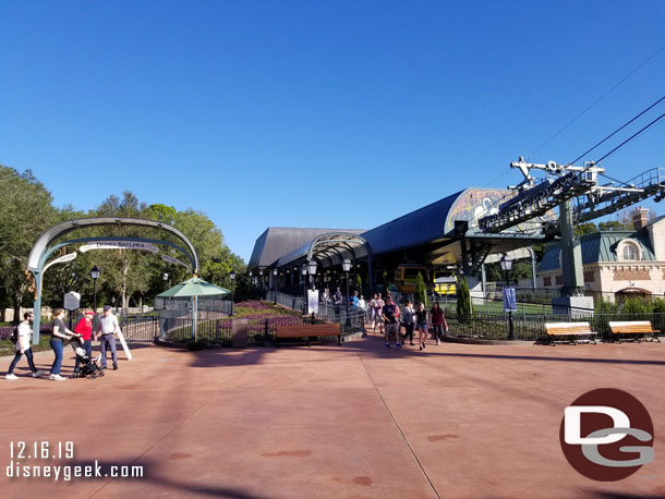 Making my way to the Disney Skyliner Station.