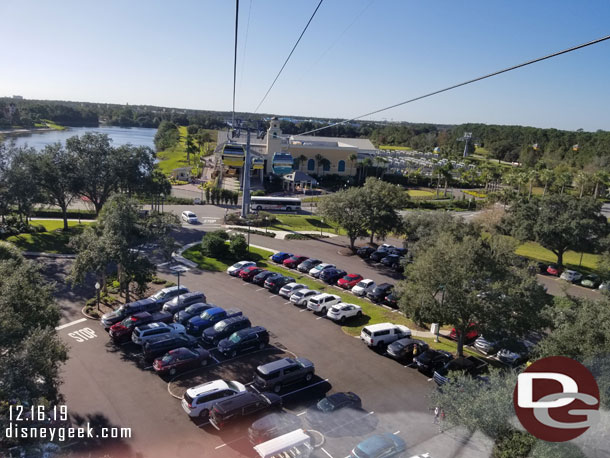 Approaching the end of this line at the Caribbean Beach Resort Station.  You have to disembark here and transfer.