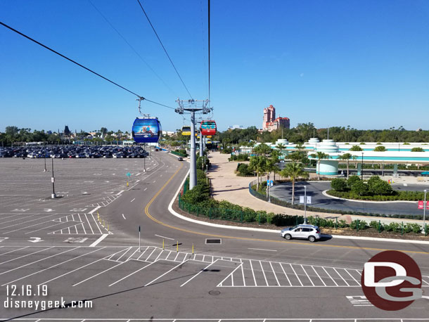 To the right the new bus area.