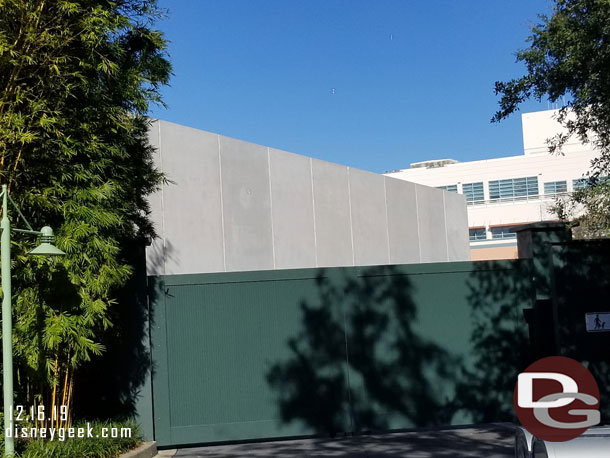 The new building for the Toy Story restaurant is taking shape.