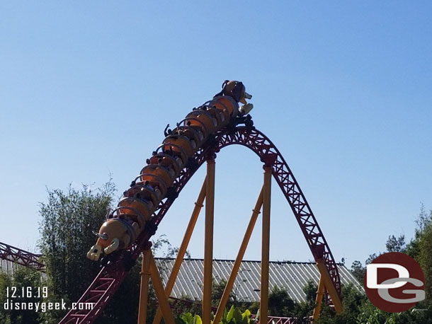 We had FastPass+ so the rest of the group went for a ride.