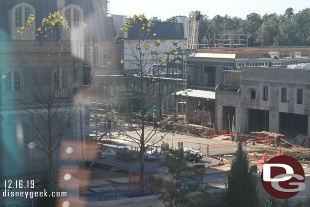 An aerial view of the work in France.  This is in preparation for the new Ratatouille attraction opening in 2020.