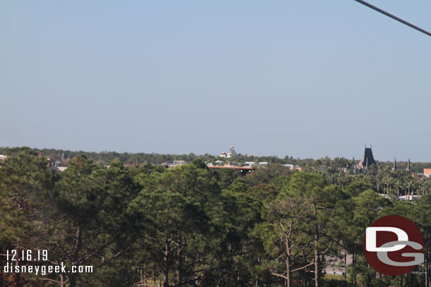 In the background you can see Summit Plummet at Blizzard Beach then to the right is the Chinese Theater.