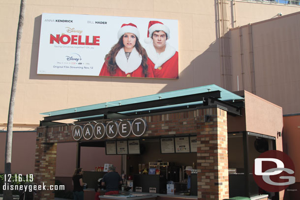 A billboard for the Disney Plus movie Noelle