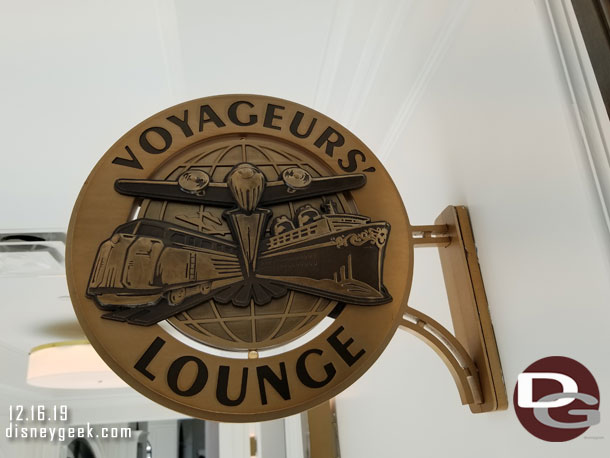 Located down the hallway is the Voyageurs' Lounge