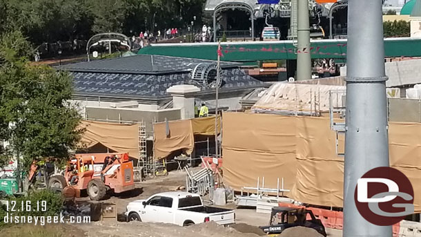 The building on the far left appears to be restrooms.