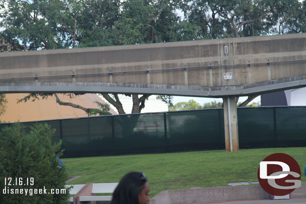 The trees between Wonders of Life and Mission Space are gone.