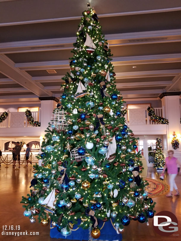 The Yacht Club Lobby Christmas Tree
