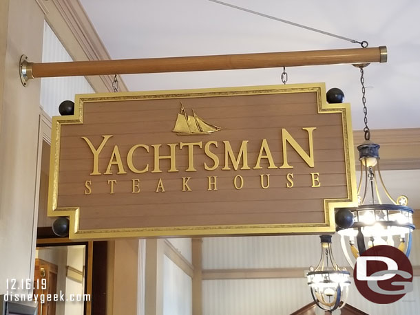 Where I am dining this evening.. Yachtsman Steakhouse