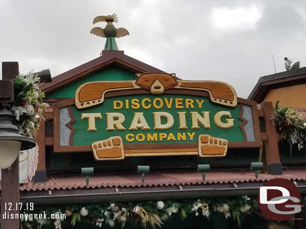 Walked through the Discovery Trading Company.
