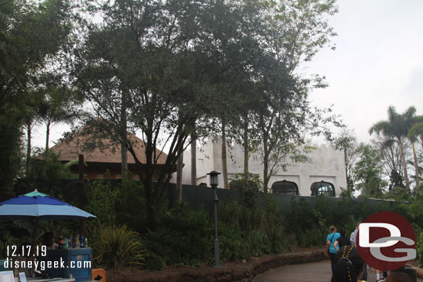 Making my way to Africa.  The buildings on the left are said to be the new Club 33 for Animal Kingdom.  They look to be nearing completion.