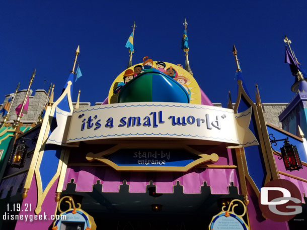 Next up, its a small world.