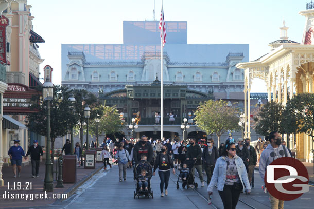 Looking back toward Town Square.