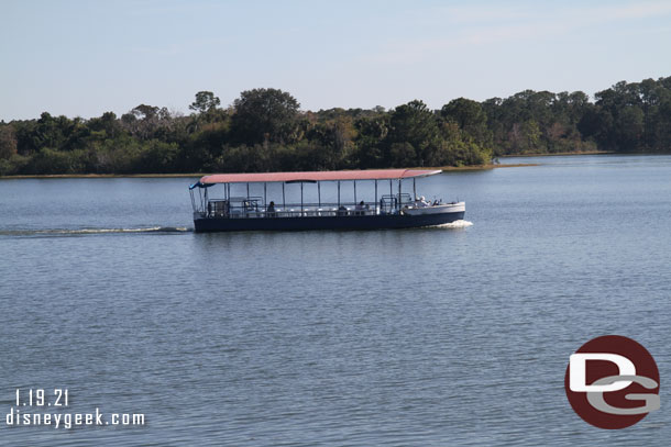 The old Discovery River boat was in service on the Polynesian/Grand Floridian resort launch route.