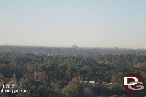 Further to the right is Animal Kingdom.  You can see Everest and just barely the top of the Tree of Life.