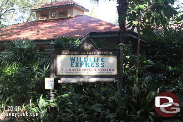 After lunch we took the Wilderness Express out to Conservation Station.