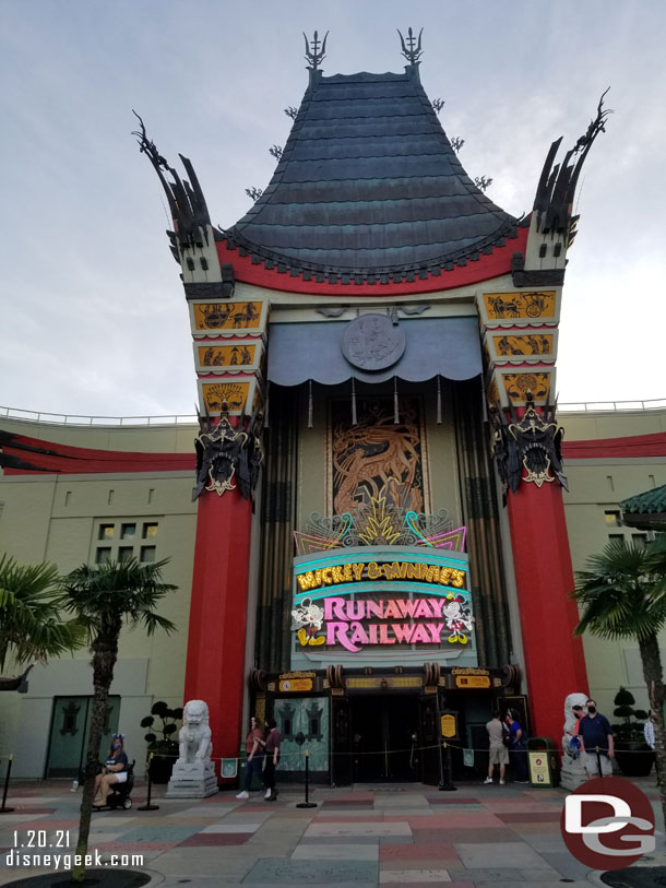 My first idea was to go for a second ride on the Runaway Railway. Unfortunately the attraction was down and the cast member said it was going to be at least 30 minutes until it was back.  