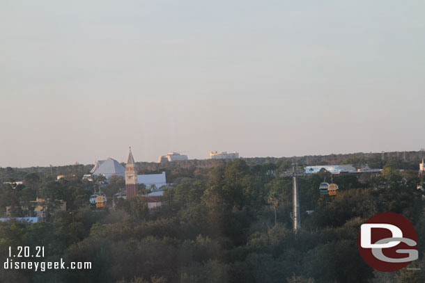 Off in the distance you can see Bay Lake Tower. 